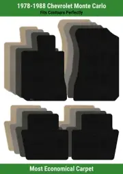 Lloyd Velourtex Front & Rear Row Carpet Mats for '78-88 Chevrolet Monte Carlo (for: Chevrolet)