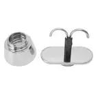 2 Cups Of 100ML Double-headed Stainless Steel Mocha Pot Italian DIY Catheter Cof
