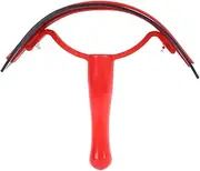 Horse Sweat Scraper, Professional Efficient Comfortable to Hold Horse Bathing Water Scraper, Leather Sweat Scraper for Horse Grooming Supplies (Red)