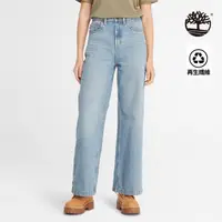 在飛比找momo購物網優惠-【Timberland】女款藍色天絲工裝牛仔長褲(A5YX