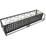 Wall Display Rack Kitchen Spice Mounted Wine Shelf
