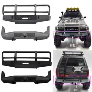 Metal Front Rear Bumper Bar Guard Upgrade For FMS 1/18 LC80 FCX18 RC Crawler Car