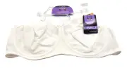 Bali Bra 38DD White Flower Full Coverage Underwire Comfort-U 0108 New with tags