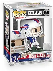 Pop Football: Bills - Josh Allen in Throwing Stance Vinyl Figure Included with Box Protector Compatible for Funko
