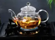Gas Stove Heatable Glass Teapot Glass Kettle With Glass Infuser Tea Maker 4 Size