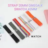 在飛比找蝦皮購物優惠-Yna 20 毫米錶帶 Omega X Swatch 42 