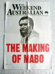 Eddie Koiko Mabo Anniversary Aboriginal History Rare Retro Newspaper Poster