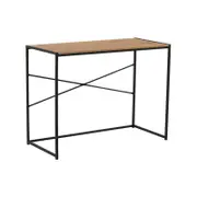 BRADFORD Study Desk 100cm - Natural & Black