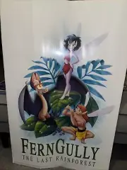 FERN GULLY The Last Rainforest Movie Vintage Poster Animated 1992 Childrens Room