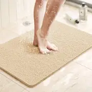 LuxStep Shower Mat Bathtub Mat,24x16 inch, Non-Slip Bath Mat with Drain, Quic...