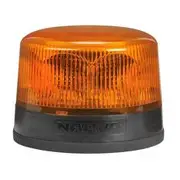 Narva 9-33V Short Profile Eurotech II LED Strobe Rotator Amber Magnetic Base - 85258A-1