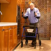 2025 ELENKER WALKER Upright Rollator Rolling Walker Stand Up Walking Medical Aid