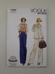 Vogue Sewing Pattern 1966 V1966 Women's Jacket Pants Pattern Size 8-16 NEW