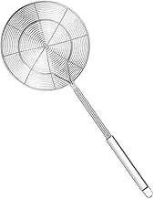 PEPLAYTAL Kitchen Sieve Colander Stainless Steel Oil Strainer and Household Scoop Lightweight Design for Home Cooking and Hot Pot Use for Draining Oil and Filtering Food