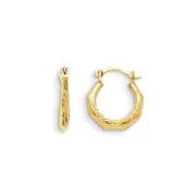 14k 14kt Yellow Gold Madi K Hinged Earrings 13 mm X 12 mm
