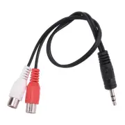 3.5mm stereo adapter headphone jack to 2 jack adapter audio cable, 3.5mm4092