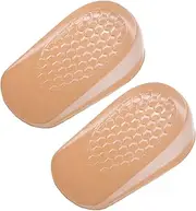 [COLLBATH] 1Pair Invisible Height Increasing Insoles Gel Heel Lift Inserts for Shoes Elastic Design for Men Women Comfortable Height Boosters Discreet and