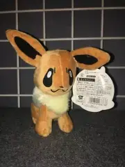 Takara Tomy Japanese Pokemon Center sitting Eevee plush 5" (w/o ears) NWT