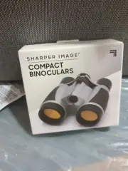 Compact Binoculars RubyCoated Glare-Free Optics w/Strap & Case Sharper Image New