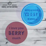 I love you BERRY much Cookie Cutter and Embosser 6.5cm