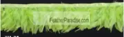 Chandelle Feather Fringe Lime Green Turkey Feather Trim 1 Yard