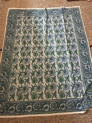 Blue Green Sea Cotton Fabric Quilting/Wallhanging Panel 29”x45”