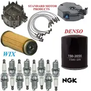 Tune Up Kit Filters Cap Wire Spark Plugs For CHEVY K30 V8 7.4L; W/ Calif. 1986