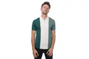 Ted Baker Mens Swansea Merino Wool Polo Shirt (Green) (XL)