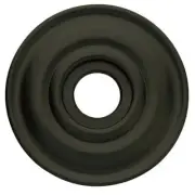 Baldwin 5048190 Estate Solid Brass Rosette Satin Black Pair