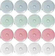 16 Pack Soft Automatic Retractable Metric Tape Measure, 60inch150cm Body Waist, Sewing Tape Measure for Body Measuring