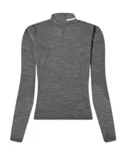 Jil Sander Roll-Neck Knitted Top S,XS,L,M Gray