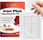 Iron Patch Formula with Vitamins A & C – Hypoallergenic, Plant-Based Wellness Support – 60 Patches