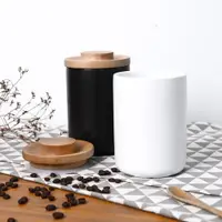在飛比找ETMall東森購物網優惠-陶瓷咖啡密封罐咖啡豆儲存罐茶葉 零食五谷雜糧密封罐