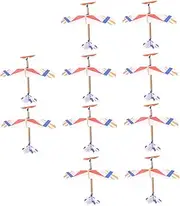 ERINGOGO 10pcs DIY Airplane Model Kit Airplane for Easy Assemble Fun Lightweight Outdoor Playthings for Boys and Educational Hand Activity
