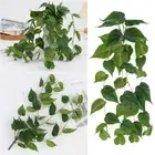 DIY Lifelike Turtle Leaves Green Wall Hanging Foliage Home Decoration