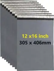 50 x STRONG GREY MAILING BAGs Size 12"x16" (305 x 416mm Peel & seal mailing bags