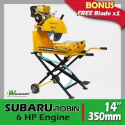 BWM BS35 14"/350mm Brick Saw - Subaru Robin EX17 6HP Engine