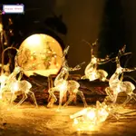 CHRISTMAS DEER LED STRING LIGHT 10 LED BATTERY INDOOR DECORA