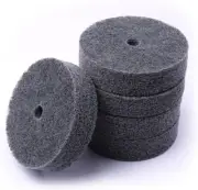 CHEERBRIGHT 5PCS 3 Inch Fiber Polishing Buffing Wheel Sanding Disc