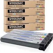 MasaiMara W9050 W9050MC W9051MC W9052MC W9053MC Toner Cartridges Replacement for HP Managed MFP E87640 E87650 E87660 E87640Z E87650Z Printer (Black, Cyan, Magenta, Yellow, 4-Pack)