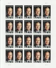 2019 President George Bush Sheet of Twenty Forever Postage Stamps Scott 5393