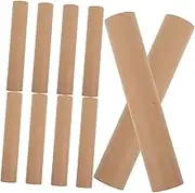 LIFKOME 10pcs Kraft Mailing Tubes with White Caps Paper Storage for Posters Art and Documents for Shipping and Protection Versatile Packing