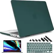 May Chen Case for M4 MacBook Pro 14 Inch 2021-2024 A3112 A3401 A3185, M3 A2918 M2 A2779 M1 A2442 Pro Max Chip, Plastic Hard Shell With Keyboard Cover, Dark Cyan