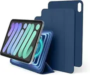 elago Magnetic Folio Case Compatible with iPad Mini 8.3 inch A17 Pro, 6th Generation - Back Plate can be Attached to Metal Materials, Compatible with Apple Pencil and elago’s Pencil case (Blue)
