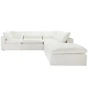 [James Lane] Cloud Duxton Snow Modular Sofa - 5 Piece
