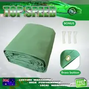 300X500CM Inch Heavy Duty Canvas Tarp Tarpaulin Water UV Resistant Fabric Woven