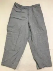 NWT Eileen Fisher Women's Linen Rayon Houndstooth Wide Leg Pants, Size 3X