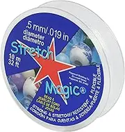 Pepperell Stretch 0.5mm Magic Bead and Jewelry Cord, 10m, Clear
