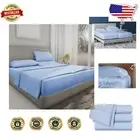 Soft & Durable Split California King Bed Sheets - 5-Piece Set, 21" Deep Pocket