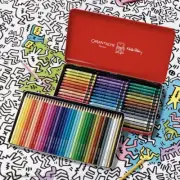 Caran d'Ache Keith Haring Mixed Media Water-Soluble Set Colored Pencils NEW